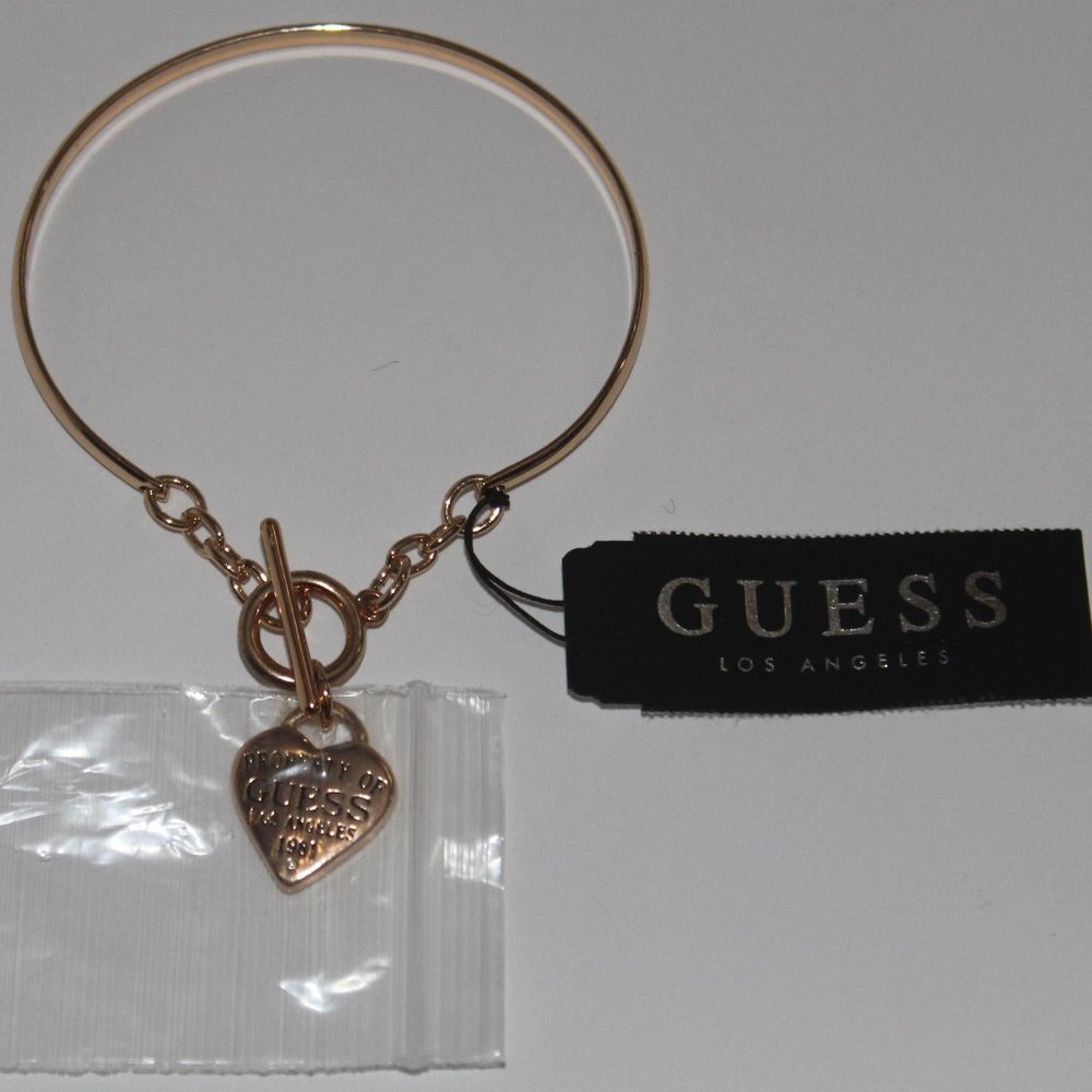 Guess women's gold tone bangle bracelet